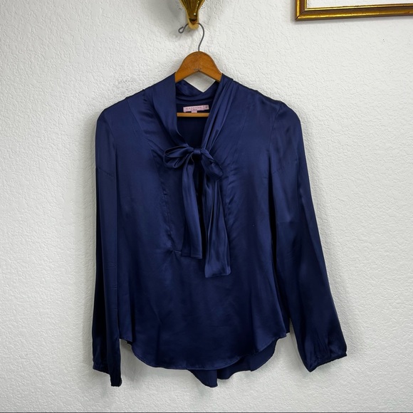 Calypso St Barth Peasant Tie Blouse - Picture 1 of 11